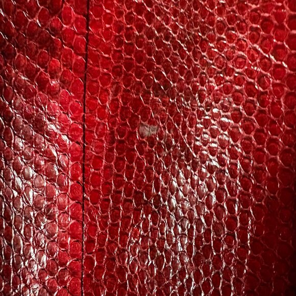 Beirn large red snakeskin shoulder bag date night going out purse Valentine's - Picture 3 of 7